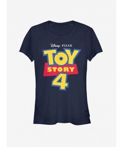 Disney Pixar Toy Story 4 Full Color Logo Girls T-Shirt $6.80 T-Shirts