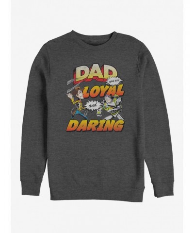 Disney Pixar Toy Story Loyal And Daring Crew Sweatshirt $9.30 Sweatshirts