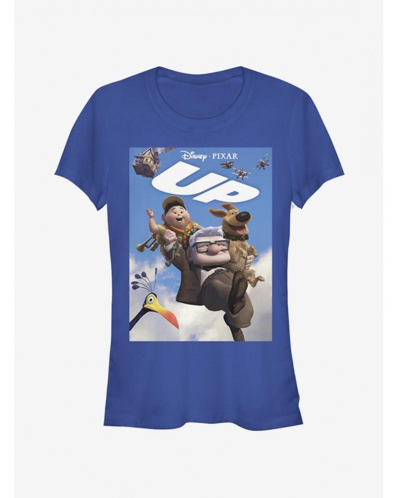 Disney Pixar Up Up Poster Girls T-Shirt $8.72 T-Shirts