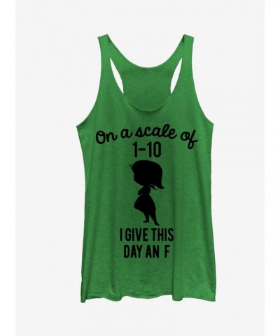 Disney Pixar Inside Out Disgust I Give This Day an F Girls Tank $8.34 Tanks