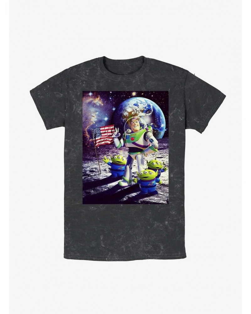 Disney Pixar Toy Story Moon Guy Mineral Wash T-Shirt $7.43 T-Shirts