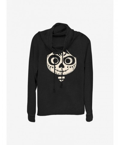 Disney Pixar Coco Miguel Face Cowlneck Long-Sleeve Girls Top $13.51 Tops